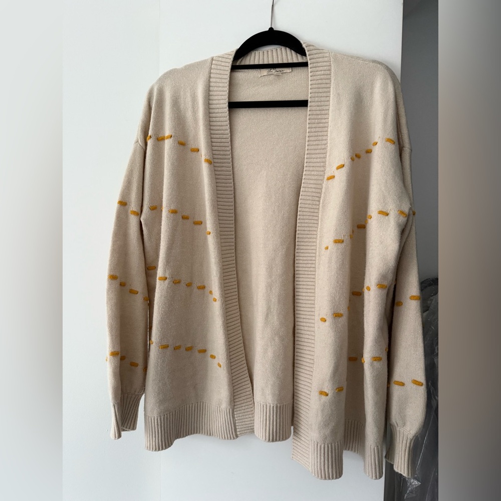 Les Serein Petunia Long Sleeve Open Cardigan M